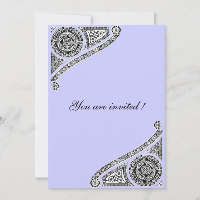 RENAISSANCE, blau Einladung (Vorderseite)