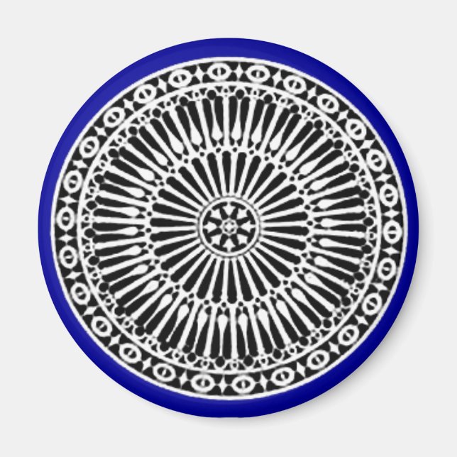 RENAISSANCE, blau Magnet (Vorne)