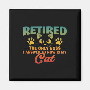 Renaissance Cat Funny Retirement 2024 Decoration M Magnet