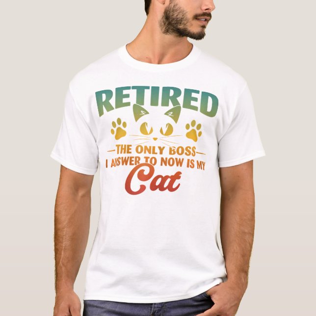 Renaissance Cat Funny Retirement 2024 Dekoration T-Shirt (Vorderseite)
