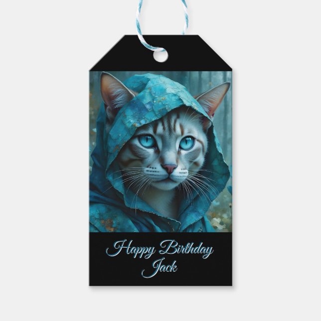 Renaissance Cat Geschenkanhänger (Vorderseite)