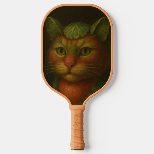 Renaissance Cat Portrait Pickleball Schläger (Vorderseite)