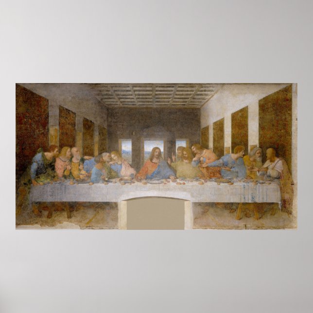 Renaissance Da Vinci Gemälde: "Das letzte Abendess Poster (Vorne)