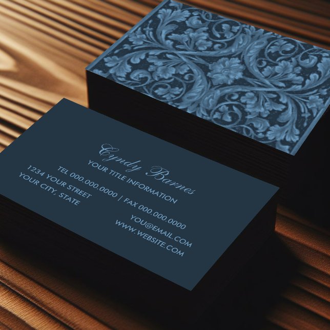 Renaissance Damask Business Card Visitenkarte (Von Creator hochgeladen)
