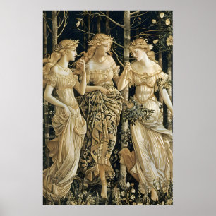 Renaissance Drei Grazien Kunstprint Mythologischer Poster