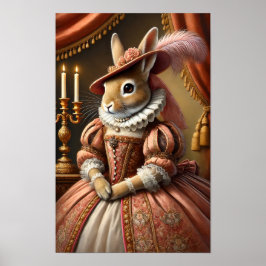 Renaissance Duchess Bunny Poster
