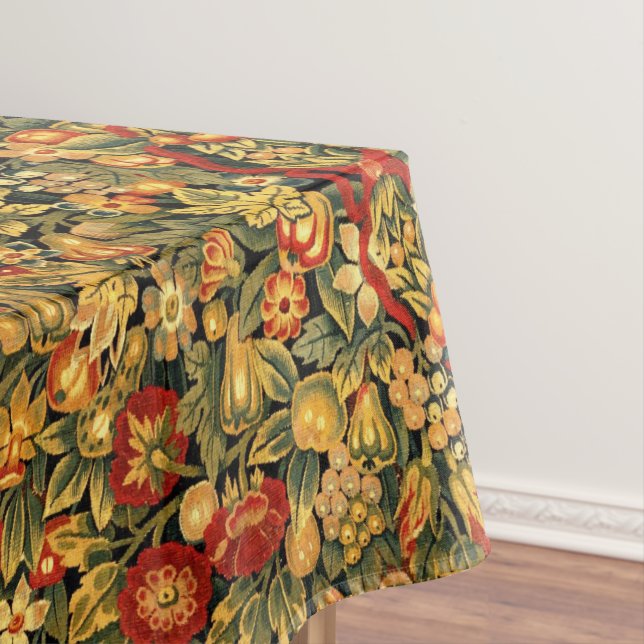 Renaissance Einhorn Amid Frucht & Blume Muster Tischdecke (Beispiel)