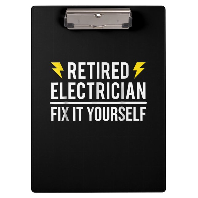 Renaissance Electrical Fix Es sich selbst lustiges Klemmbrett (Vorderseite)