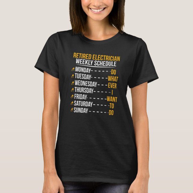 Renaissance Electrical Schedule Electrical Retirem T-Shirt (Vorderseite)