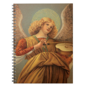 Renaissance Engel mit Violine Melozzo da Forli Notizblock