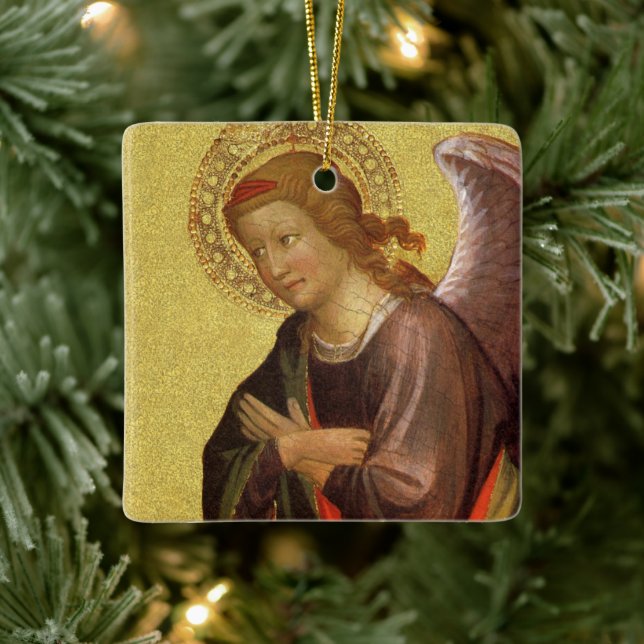 Renaissance Engel von Master of the Bambino Vispo Keramikornament (Baum)
