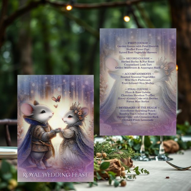 Renaissance-Fantasy-Märchenhochzeit Menükarte (Von Creator hochgeladen)