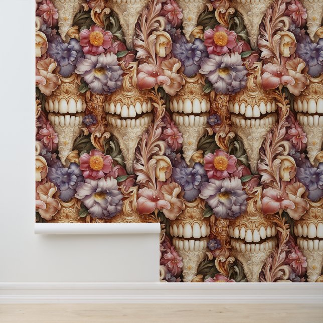 Renaissance Flower Tooth Zahnheilkunde Dekoration Tapete (Anwendung)