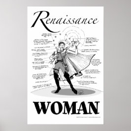 Renaissance-Frau Poster