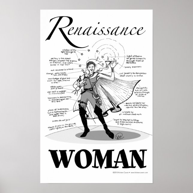 Renaissance-Frau Poster (Vorne)