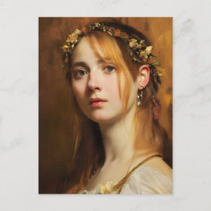 Renaissance-Frau Postkarte