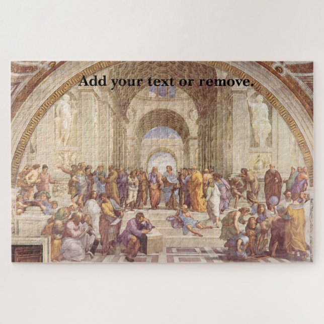 Renaissance Fresco "Schule Athen" von Raphael, (Horizontal)