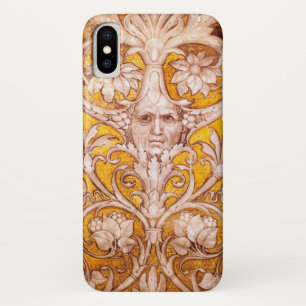 RENAISSANCE GROTESQUE GESICHT MIT GOLDWEISSEN BLUM Case-Mate iPhone HÜLLE