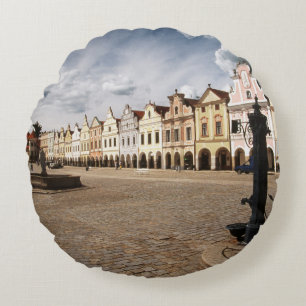 Renaissance-Häuser Rundes Kissen