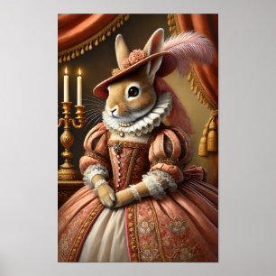 Renaissance-Herzogin Bunny Poster