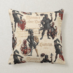 Renaissance im Rüstungsbereich Elegante Antiquität Kissen
