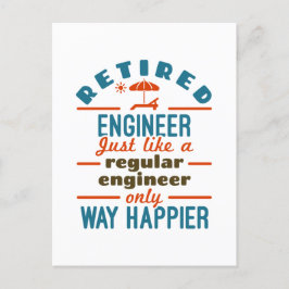 Renaissance Ingenieur Happier Engineering Retireme Postkarte
