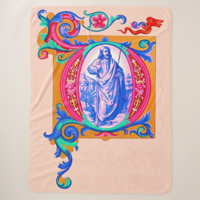 Renaissance Jesus print Sherpadecke (Vorderseite)