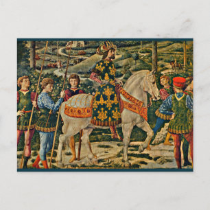 Renaissance-Königin auf dem Pferd Postkarte