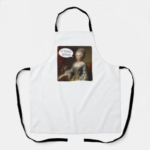 Renaissance-Königin Lustige Kunst “Lasst sie Reste Schürze