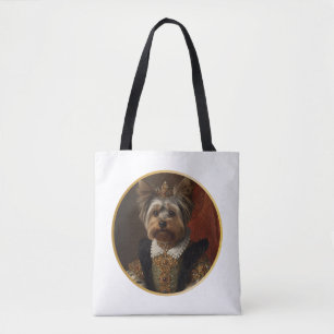 Renaissance-Königinnenporträt Yorkshire Terrier Tasche
