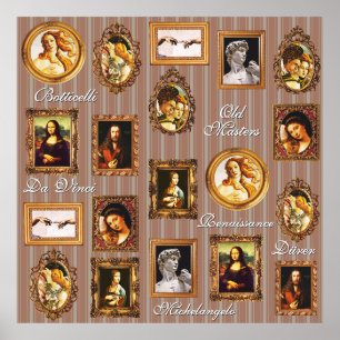 Renaissance Kunstgalerie Beige Mocha Mousse Poster