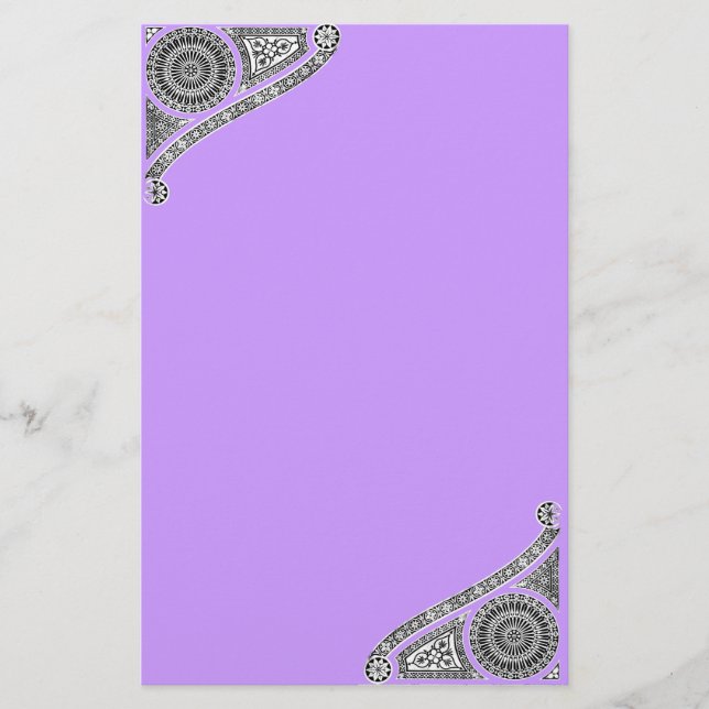 RENAISSANCE, lila Briefpapier (Vorderseite)