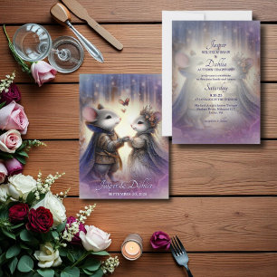 Renaissance-Märchen-Fantasy-Romantische Hochzeit Einladung