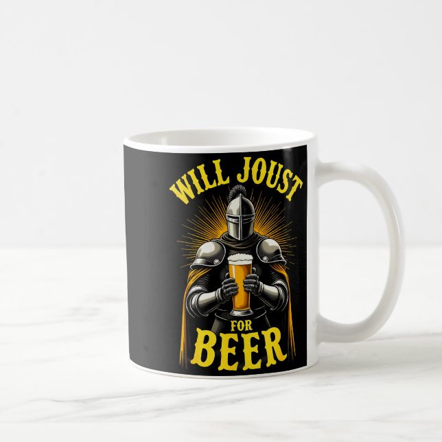 Renaissance-Mittelalter-Ritter wird für Bier turni Kaffeetasse (Rechts)