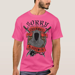 Renaissance-Mittelalter-Schwerter Kettenhemd Schmi T-Shirt