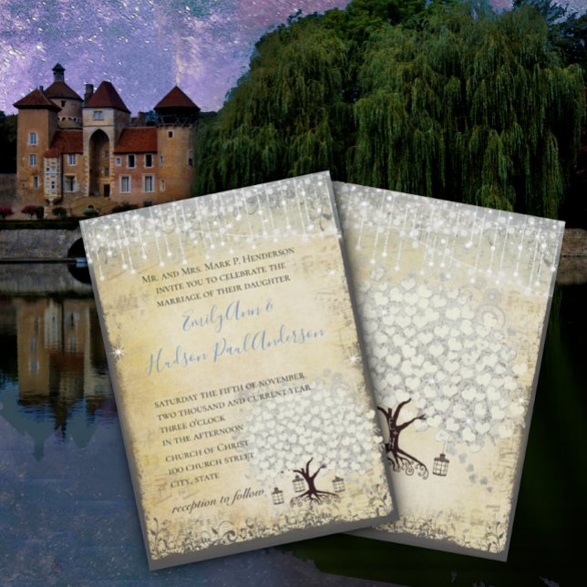 Renaissance Mittelalterliche Hochzeit des Blauen H Einladung (Von Creator hochgeladen)