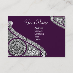 RENAISSANCE Monogram 2 dunkelviolett Visitenkarte
