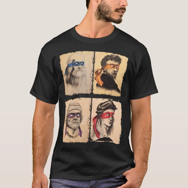 Renaissance Ninja Style Pop T-Shirt (Vorderseite)