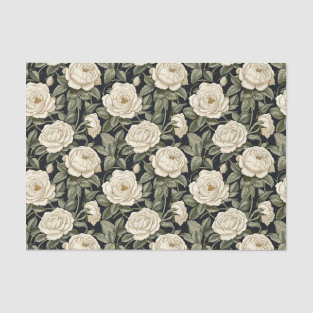 Renaissance Romance - William Morris Inspiriert Seidenpapier (Vorderseite)