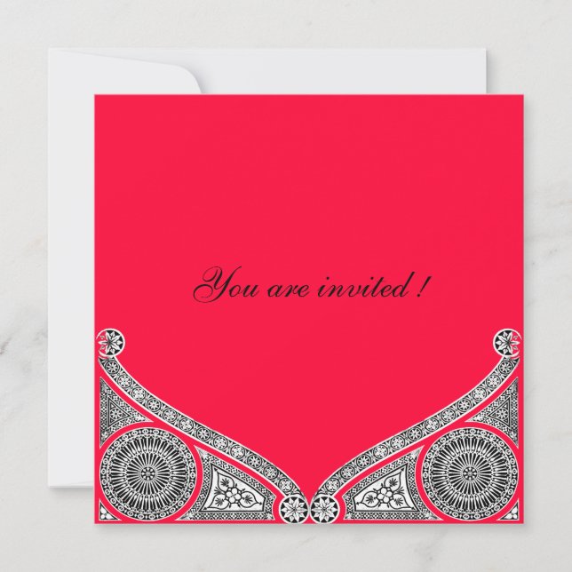 RENAISSANCE, rot Einladung (Vorderseite)
