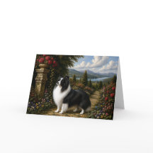 Renaissance Shetland Sheepdog Leere Karte