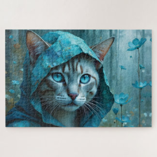Renaissance Siamesische Katze in Türkisblau