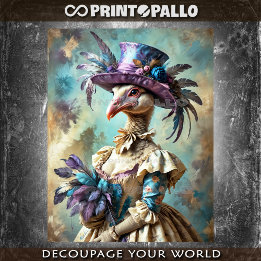 Renaissance style painting: Victorian Lady Turkey  Seidenpapier