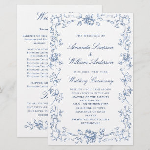 Renaissance Verziert Dusty Wedding Zeremonie Progr