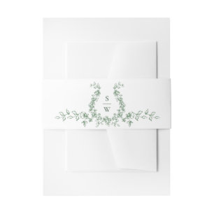 Renaissance Verzierte Blumenfeier Grüne Hochzeit Einladungsbanderole