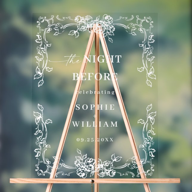 Renaissance Verzierte Florentiner Rehearsal Diner  Acrylschild (Neutral)