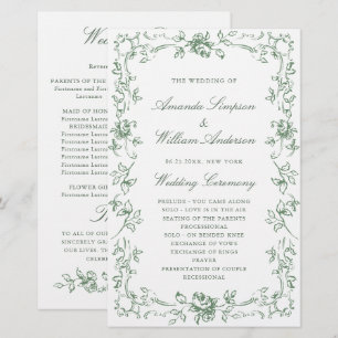 Renaissance Verzierte Grüne Hochzeit