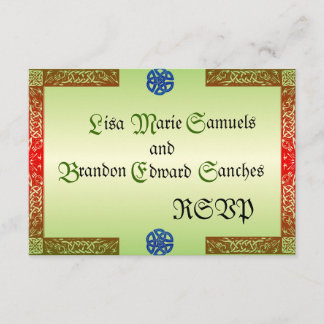 Renaissance Wedding RSVP Cards Karte