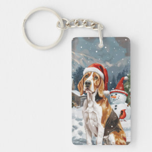 Renard américain anglais Chien Hiver Noël Joie