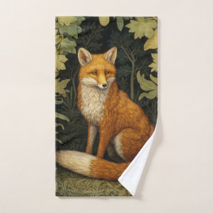 Renard dans la forêt, style Art nouveau